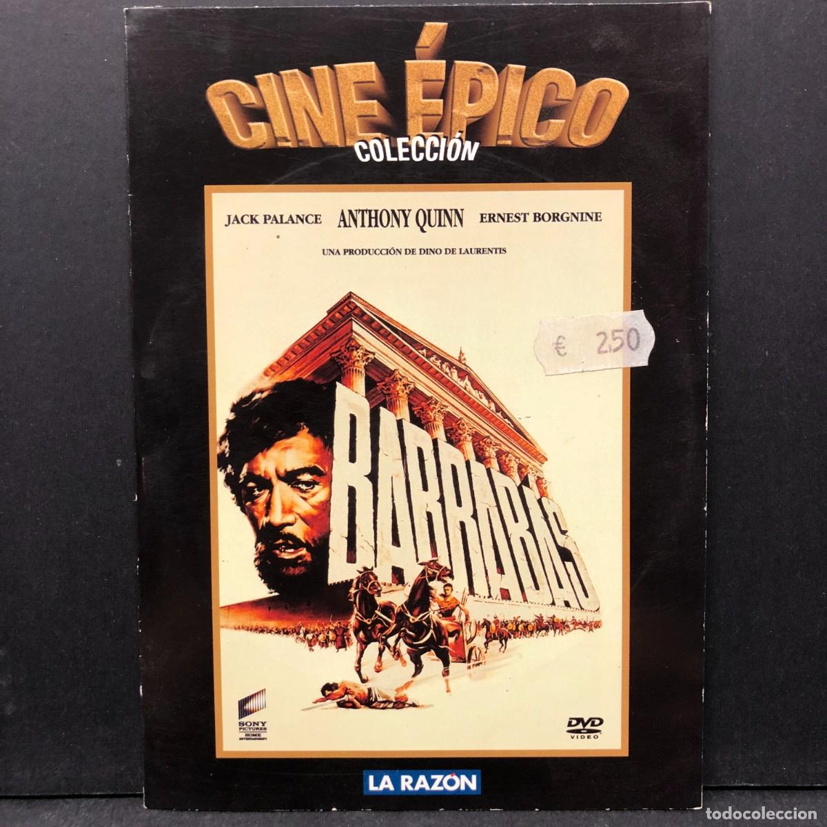 Cine: BARRABAS - ANTHONY QUINN, JACK PALANCE, ERNEST BORGNINE - PEL&Iacute;CULA - DVD / 6792