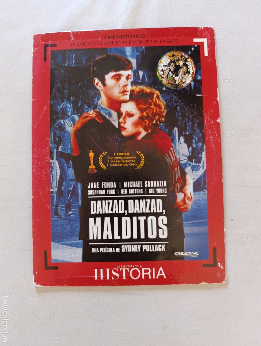 Cine: DVD DANZAD, DANZAD MALDITOS - JANE FONDA - FUNDA FINA CARTON (AF)