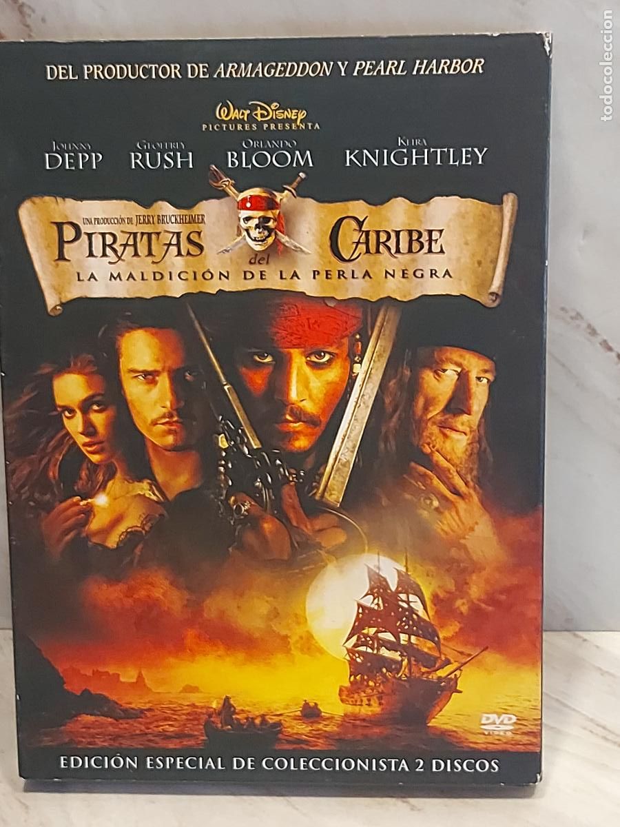 Cine: PIRATAS DEL CARIBE | LA MALDICI&Oacute;N DE LA PERLA NEGRA | ED. COLECCIONISTA 2 DVD