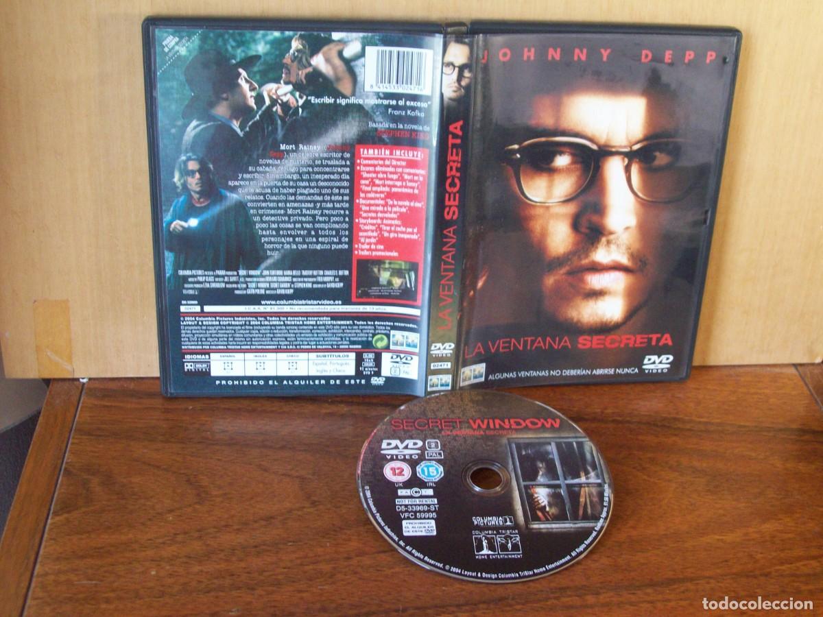 Cine: LA VENTANA SECRETA - JOHNNY DEPP - JOHN TURTURRO - MARIA BELLO - TIMOTHY HUTTON - DVD