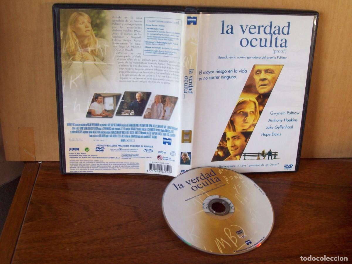 Cine: LA VERDAD OCULTA - GWYNETH PALTROW - ANTHONY HOPKINS - JAKE GYLLENHALL - HOPE DAVIS - DVD