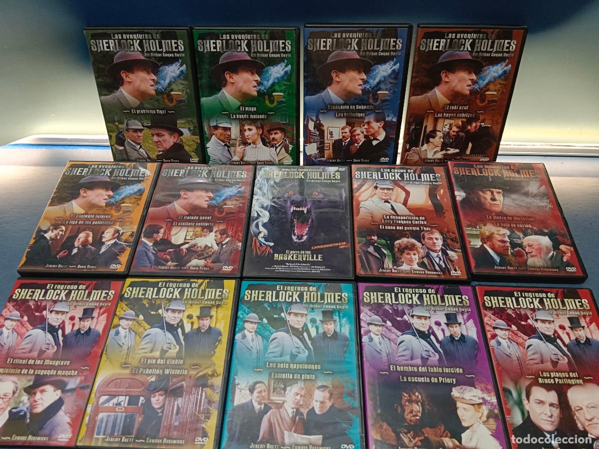 Cine: DVD Las Aventuras de Sherlock Holmes + El regreso de Sherlock Holmes + 4 dvds
