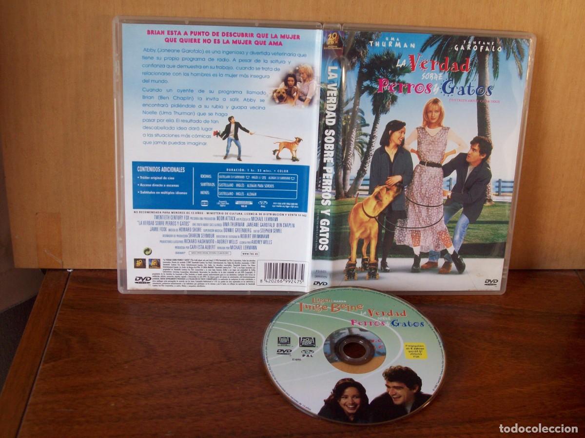 Cine: LA VERDAD SOBRE PERROS Y GAROS - UMA THURMAN - JANEANE GAROFALO - BEN CHAPLIN - DVD