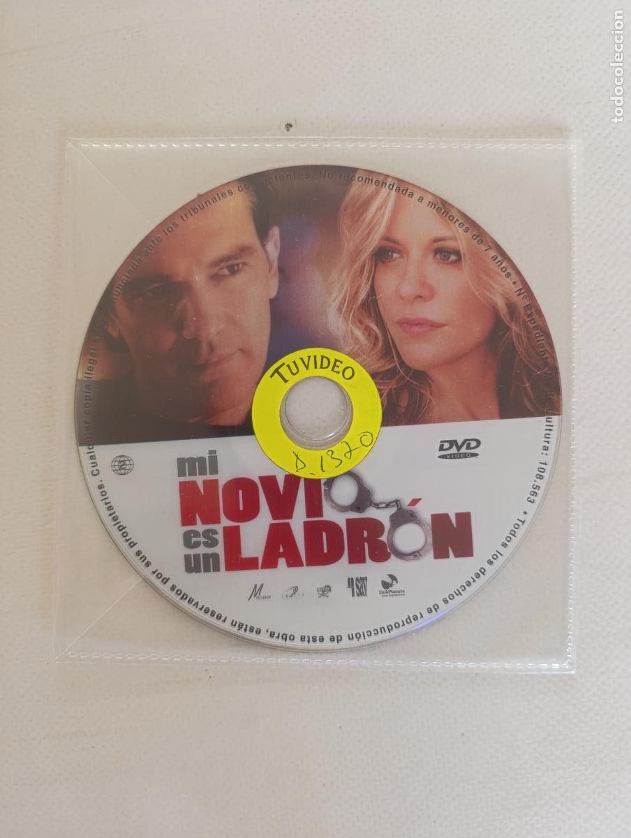 Cine: DVD MI NOVIO ES UN LADRON - ANTONIO BANDERAS - SOLO DISCO - LEER DESCRIPCION (E5)