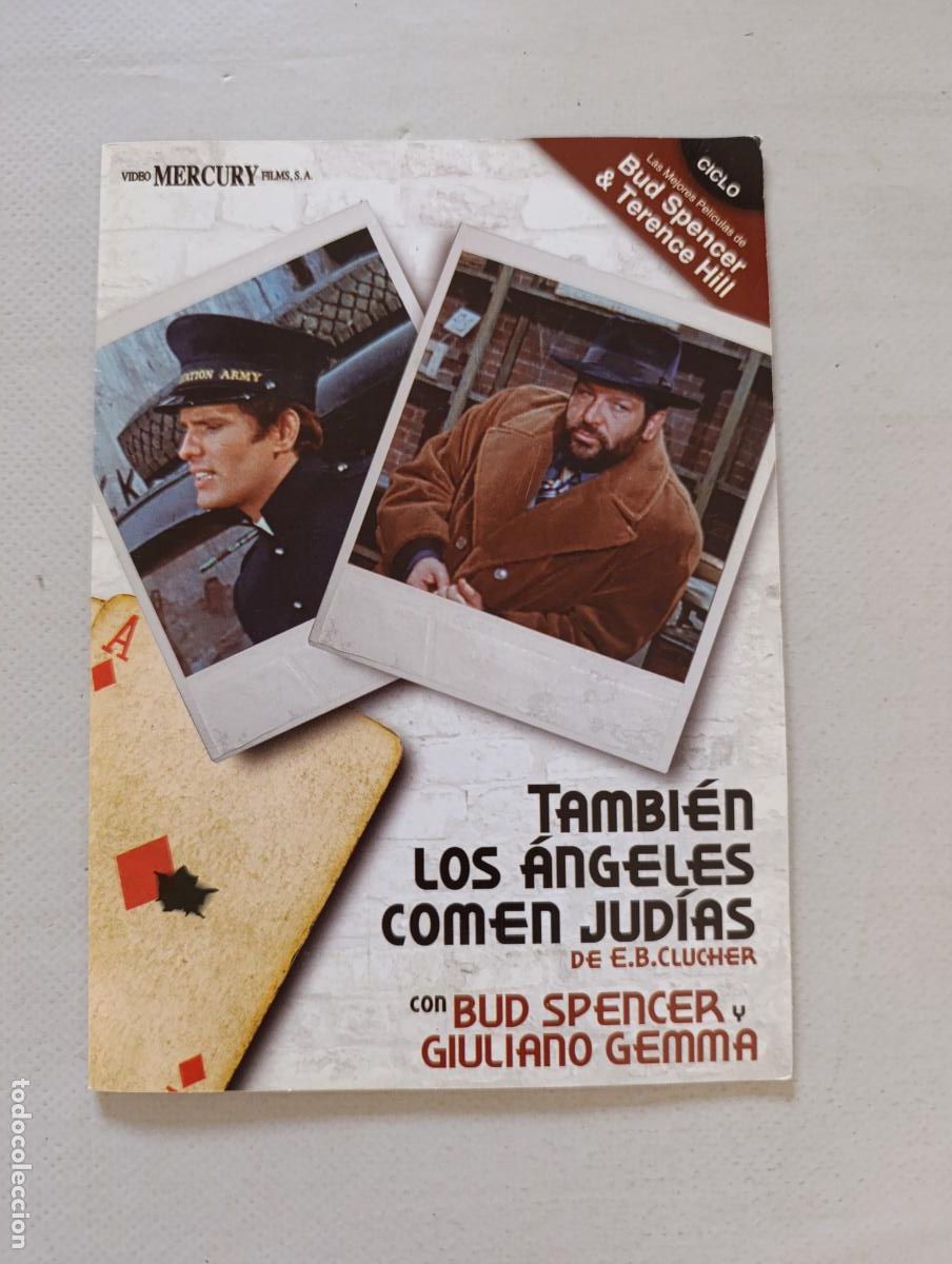 Cine: DVD TAMBIEN LOS ANGELES COMEN JUDIAS - BUD SPENCER, GIULIANO GEMMA - FUNDA FINA CARTON (K5)