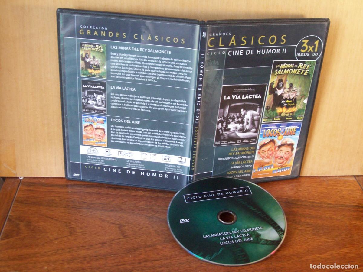 Cine: LA VIA LACTEA + LAS MINAS DEL REY SALMONETE + LOCOS DEL AIRE - 3 PELICULAS EN 1 DVD