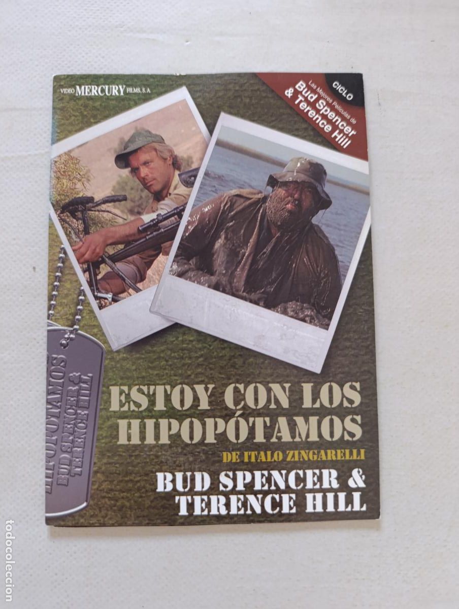 Cine: DVD ESTOY CON LOS HIPOPOTAMOS - BUD SPENCER & TERENCE HILL - FUNDA FINA CARTON (L5)