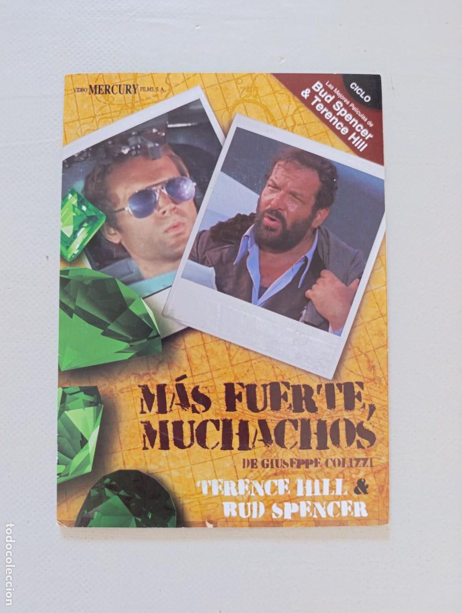 Cine: DVD MAS FUERTE, MUCHACHOS - TERENCE HILL & BUD SPENCER - FUNDA FINA CARTON (L5)