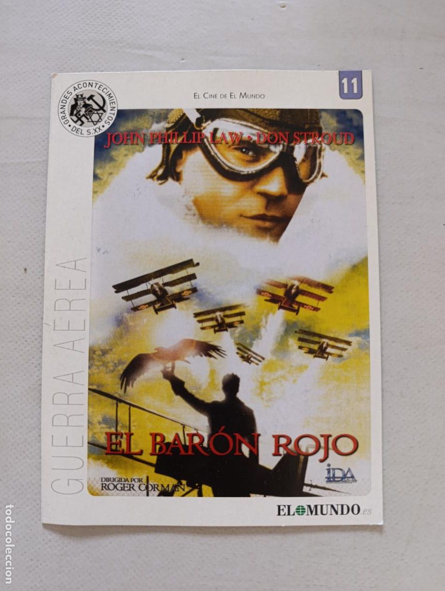Cine: DVD EL BARON ROJO - ROGER CORMAN - FUNDA FINA CARTON (M5)