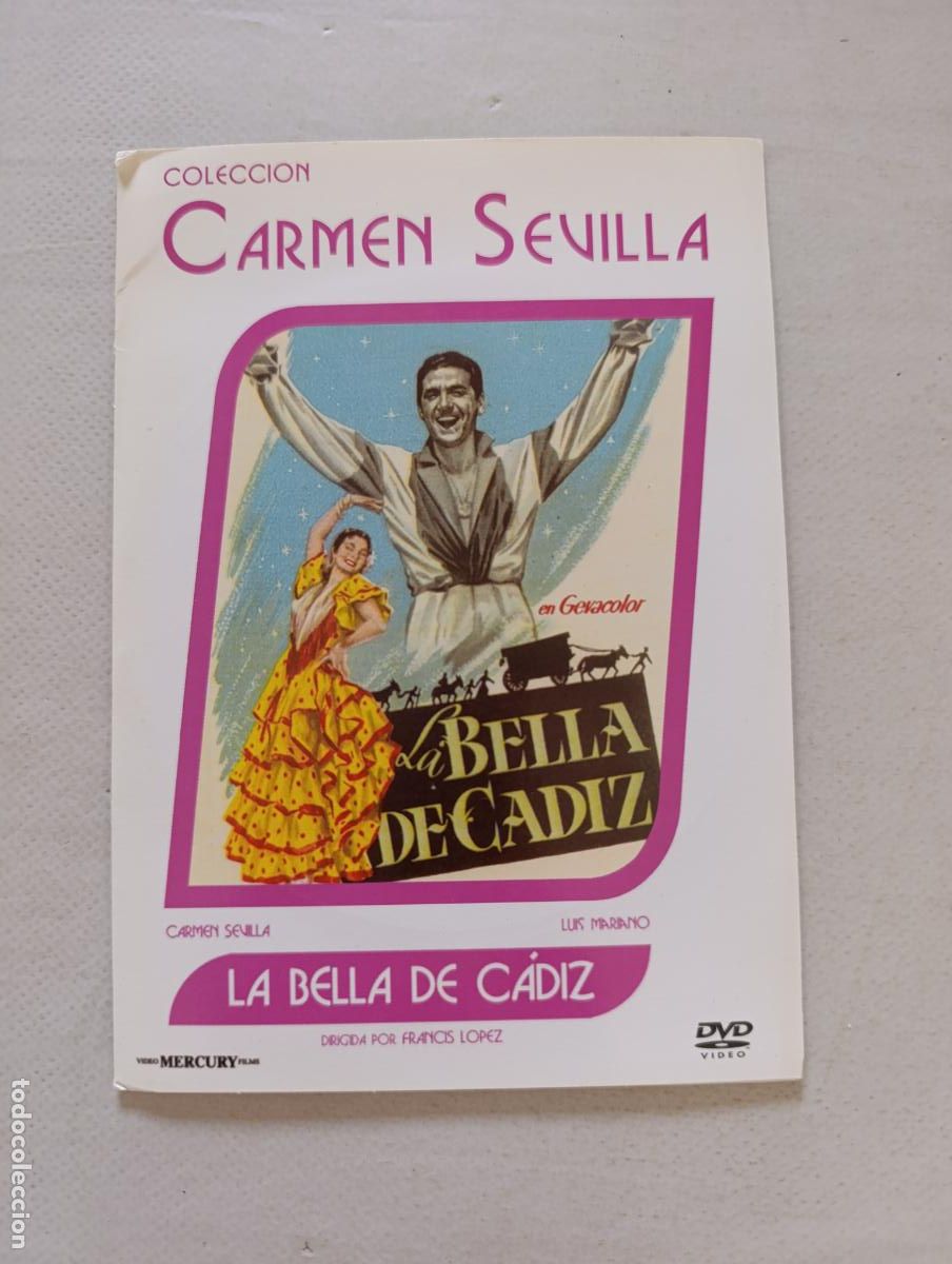 Cine: DVD LA BELLA DE CADIZ - CARMEN SEVILLA - FUNDA FINA CARTON (N5)
