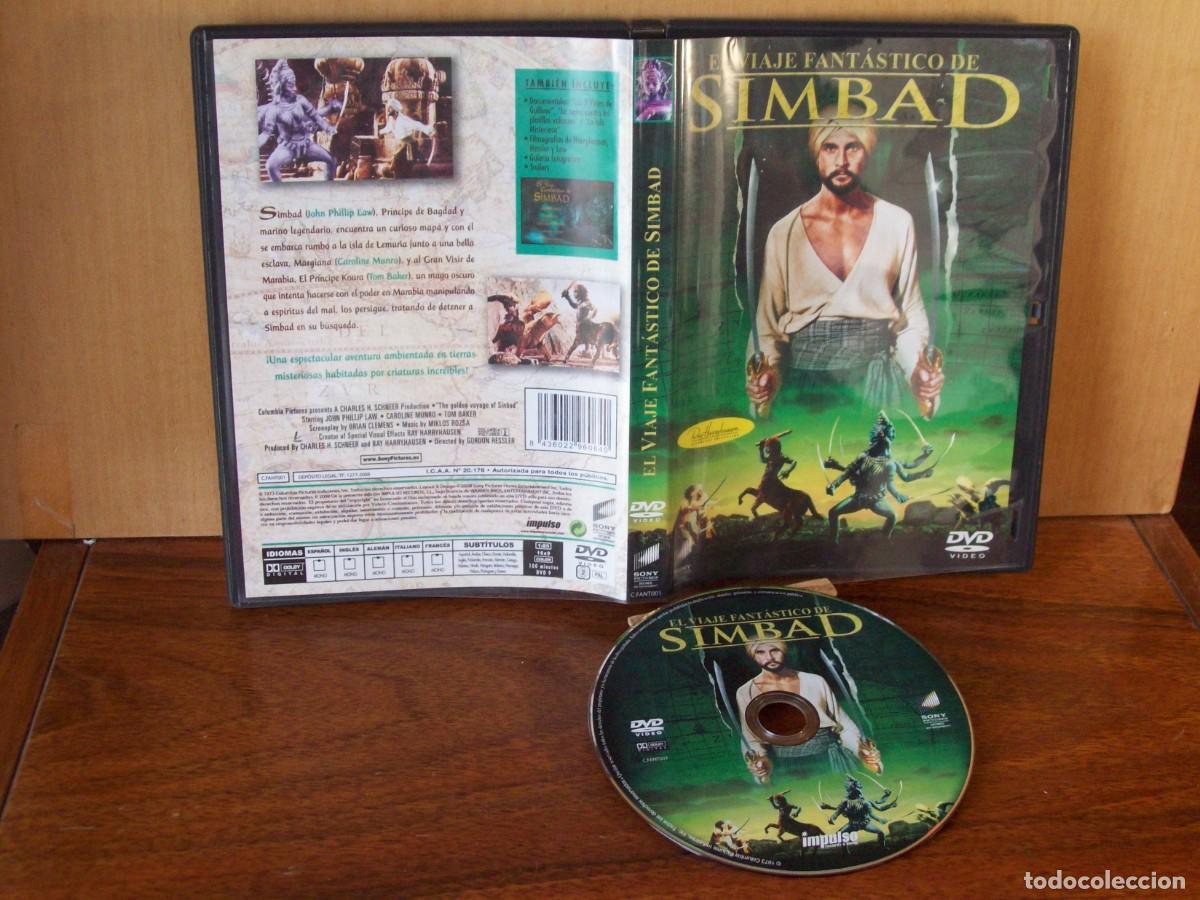 Cine: EL VIAJE FANTASTICO DE SIMBAD - JOHN PHILLIPS LAW - CAROLINE MUNRO - TOM BAKER - DVD