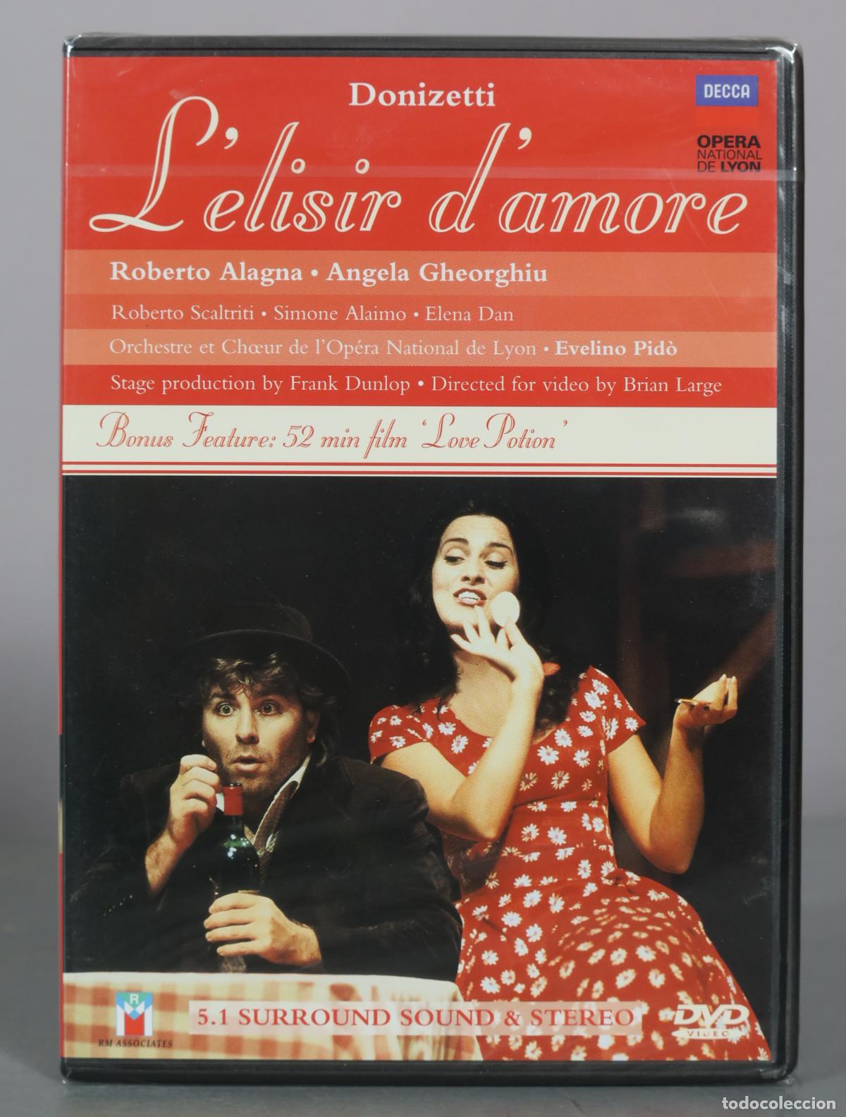 Cine: DVD. Donizetti - L'elisir d'amore - Roberto Alagna, Angela Gheorghiu, Roberto . PRECINTADO