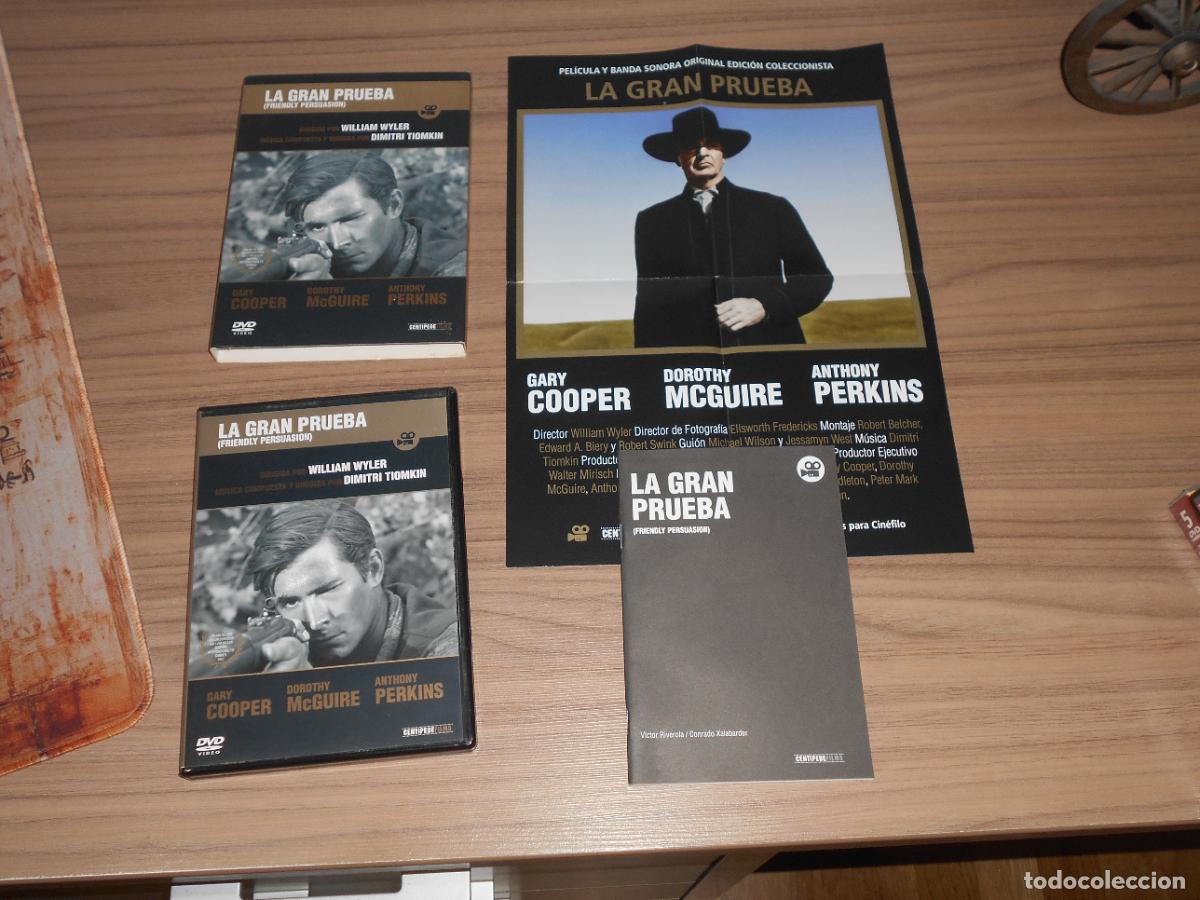 Cine: LA GRAN PRUEBA DVD + POSTER + Libro 24 Pag. GARY COOPER Dorothy McGuire ANTHONY PERKINS Como NUEVA