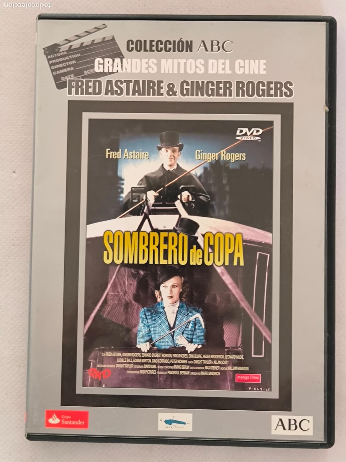 Cin&eacute;ma: DVD SOMBRERO DE COPA - FRED ASTAIRE (B6)