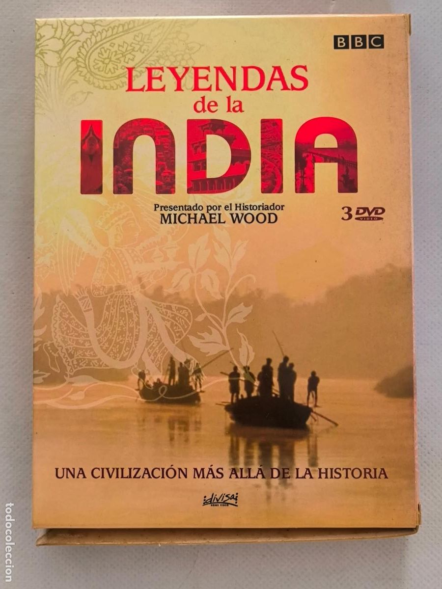 Cine: DVD LEYENDAS DE LA INDIA - MICHAEL WOOD - 3 DISCOS (E6)