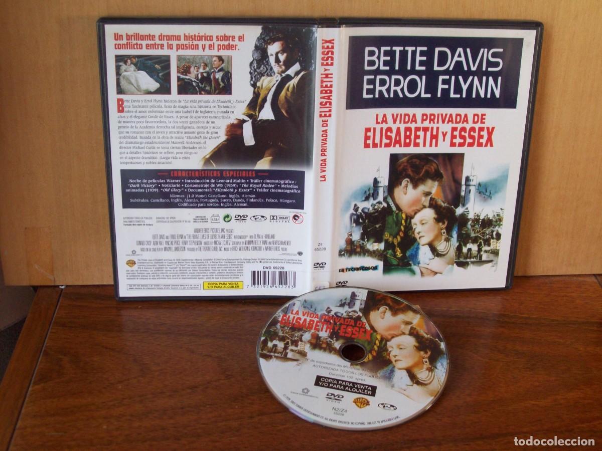 Cine: LA VIDA PRIVADA DE ELISABETH Y ESSEX - BETTE DAVIS - ERROL FLYNN - OLIVIA HAVILLAND - DVD