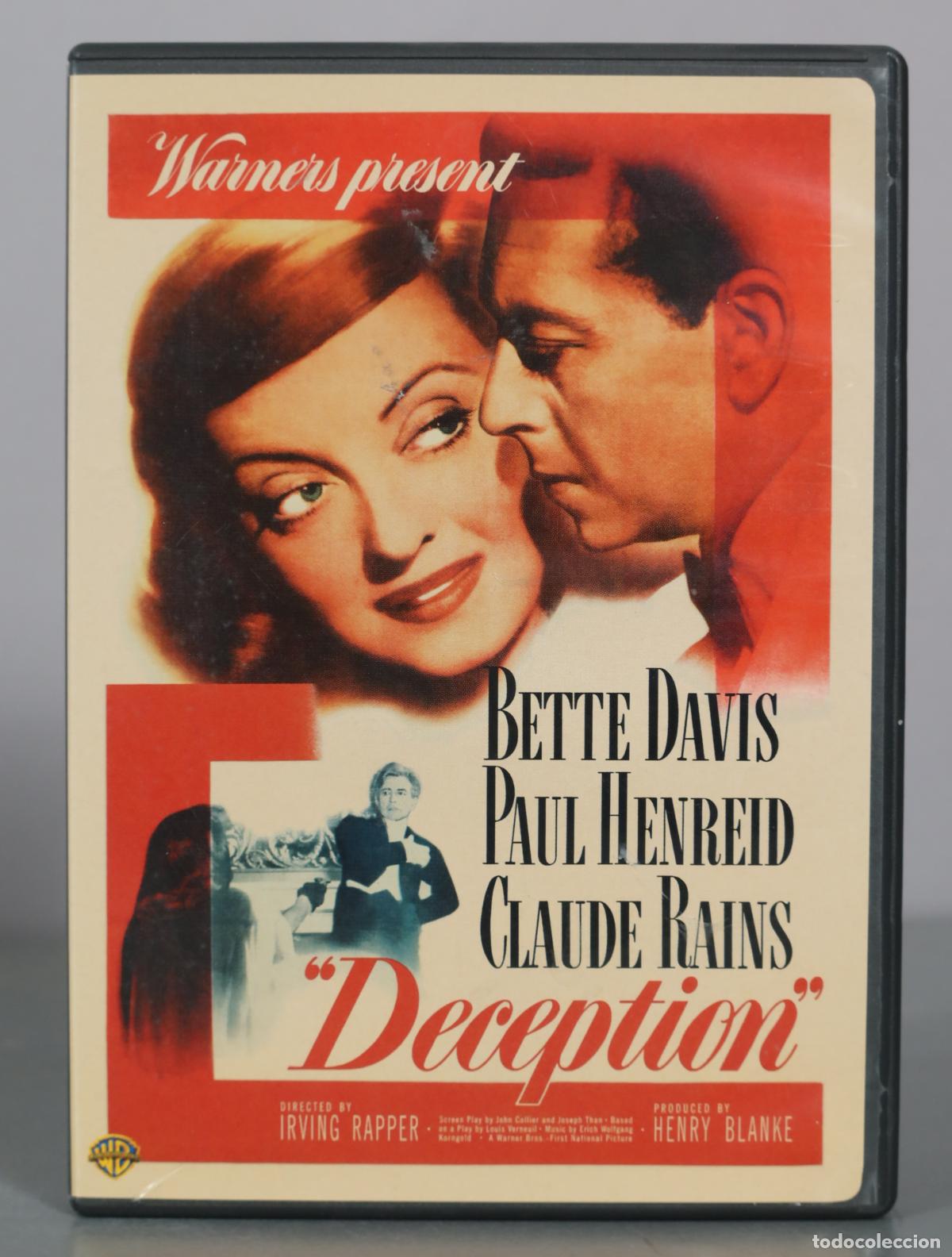 Cine: DVD. Deception - Bette Davis, Paul Henreid, Claude Rains - Irving Rapper