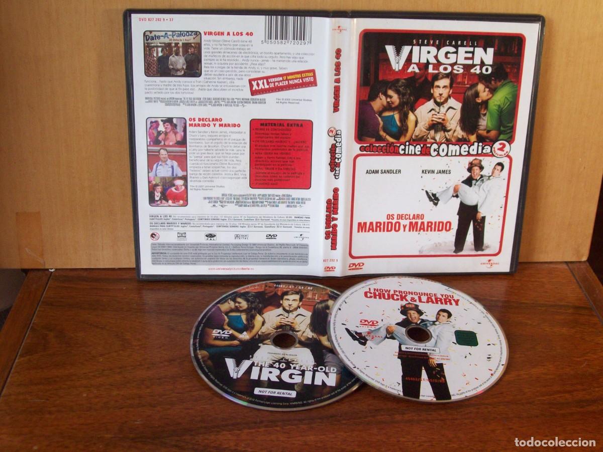 Cine: VIRGEN A LOS 40 - STEVE CARELL + OS DECLARO MARIDO Y MUJER - ADAM SANDLER - DOBLE DVD