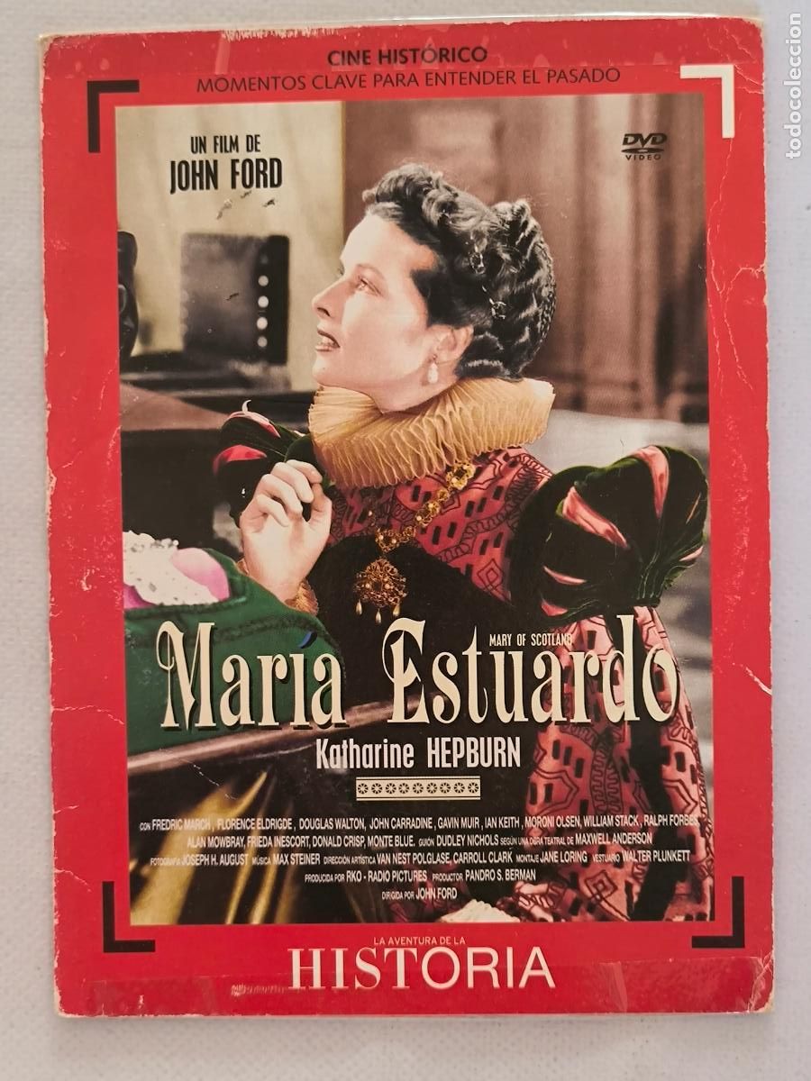Cine: DVD MARIA ESTUARDO - KATHARINE HEPBURN - FUNDA FINA CARTON (5M)