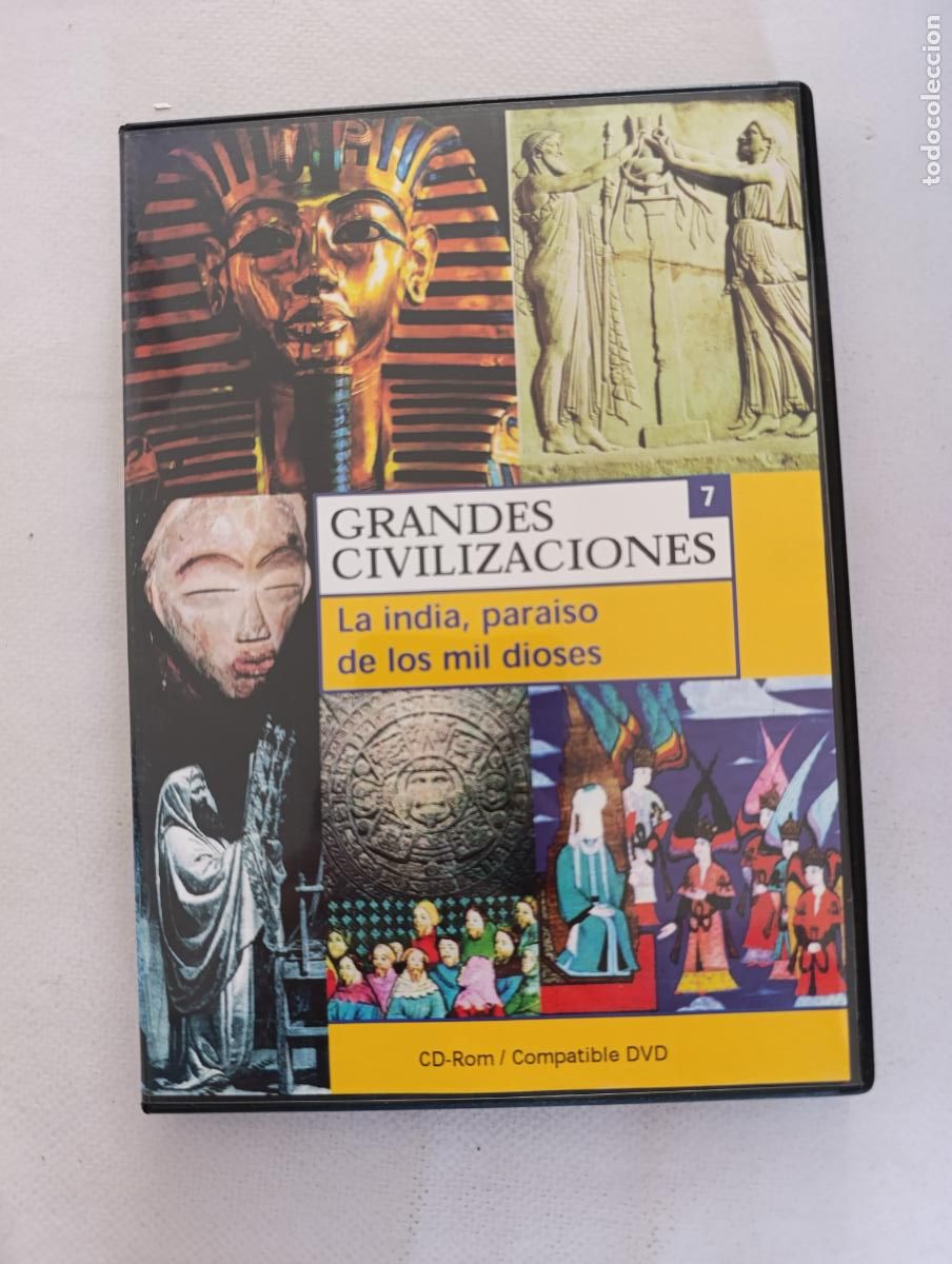 Cine: DVD LA INDIA, PARAISO DE LOS MIL DIOSES - GRANDES CIVILIZACIONES N&ordm; 7 (A8)