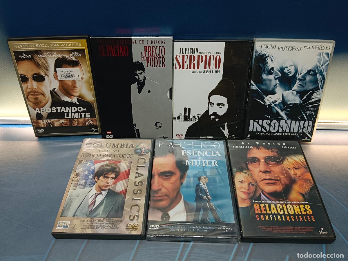 Cine: Lote 7 DVDs Al Pacino: Insomnia, Serpico, El Precio del poder y mas