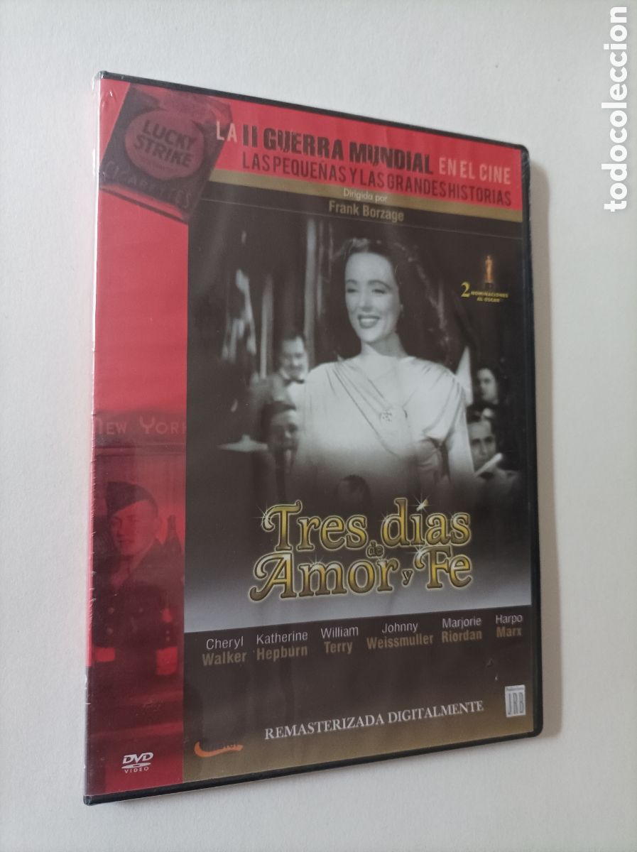 Cine: Tres d&iacute;as de amor y fe. DVD. Nuevo. Precintado