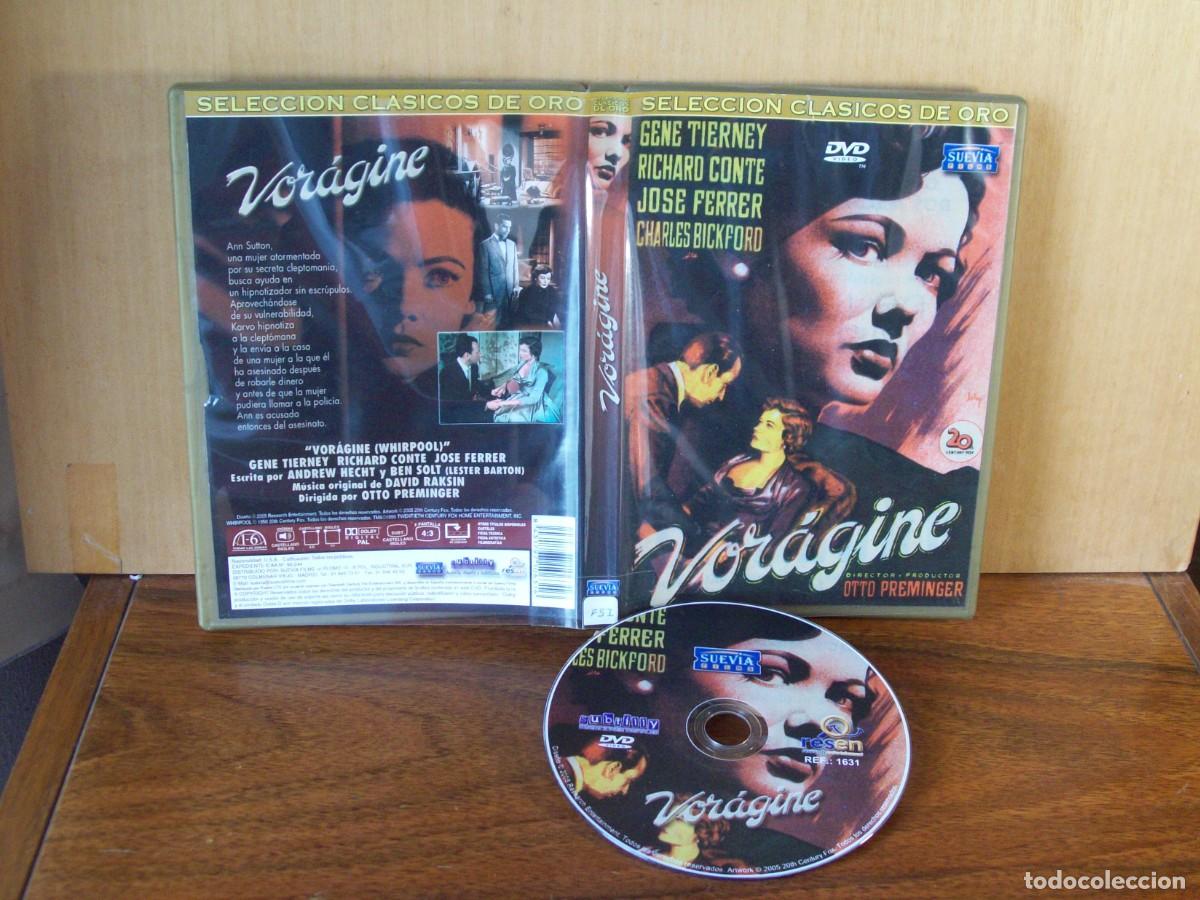 Cine: VORAGINA - GENE TIERNEY - RICHARD CONTE - JOSE FERRER - CHARLES BICKFORD - DVD