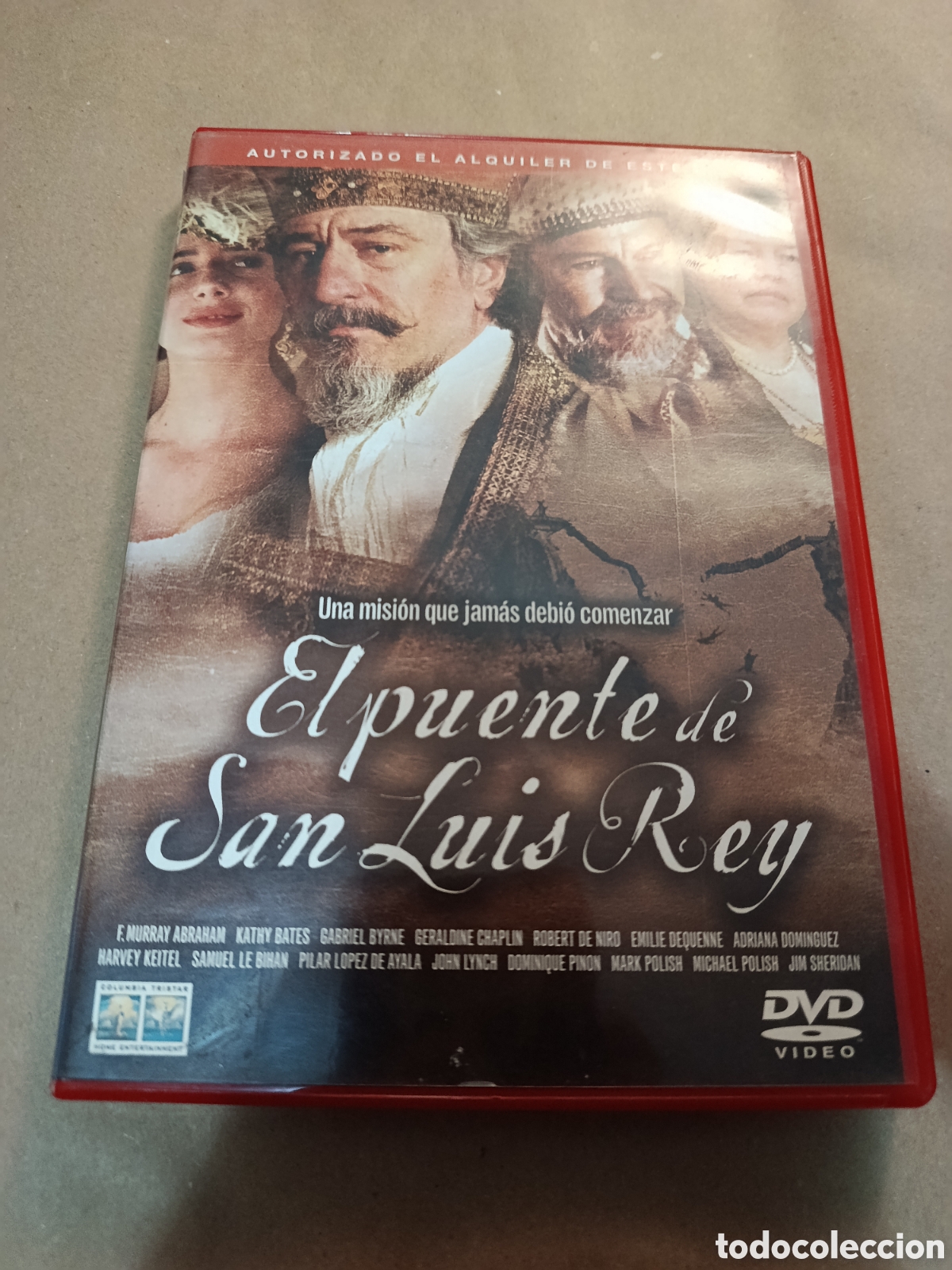 Cine: Dvd. El puente de San Luis rey. Con Robert de Niro.