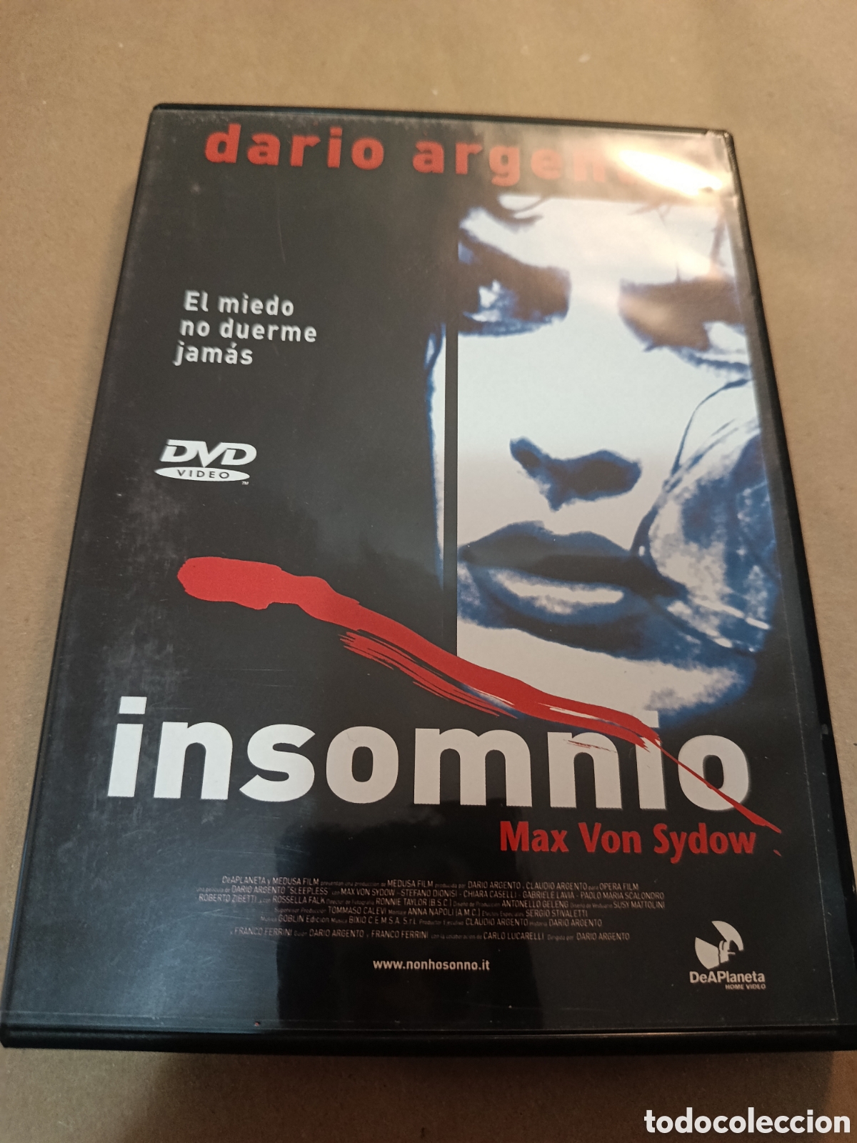 Cine: Dvd. Insomnio. Dar&iacute;o Argento.