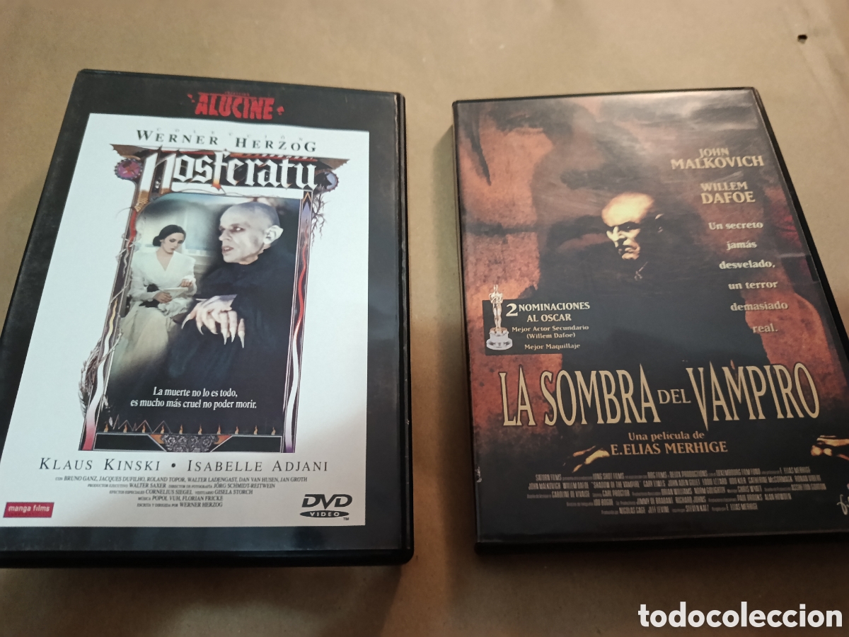 Cine: 2 Dvds. Nosferatu. Werner Herzog. Con Klaus Kinski + La sombra del vampiro.