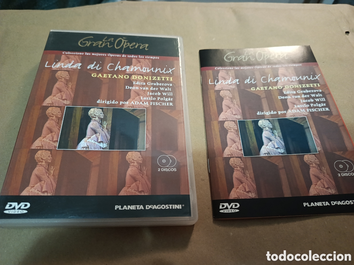 Cine: Dvd. La gran &oacute;pera. Linda Di Chamounix. 2 dvds. Gaetano Donizetti.