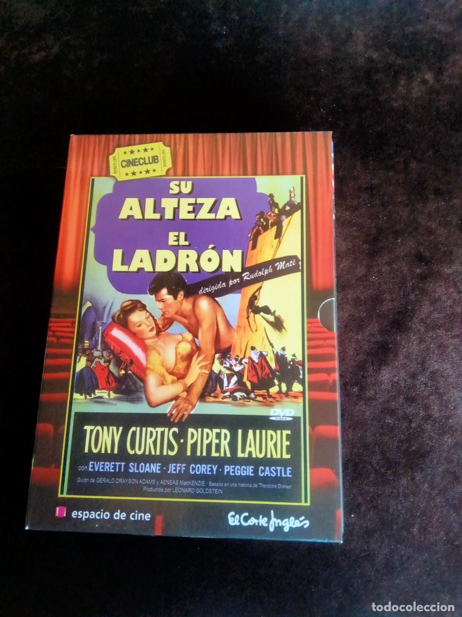 Cine: su alteza el ladron - tony curtis - edicion coleccionista con librito - dvd como nuevo