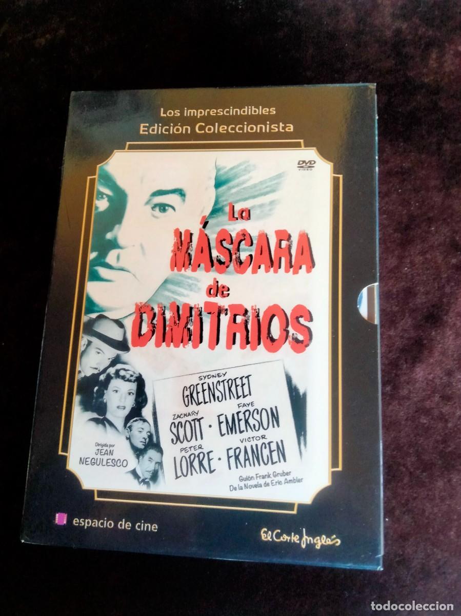 Cine: la mascara de dimitrios - edicion coleccionista con librito - dvd como nuevo