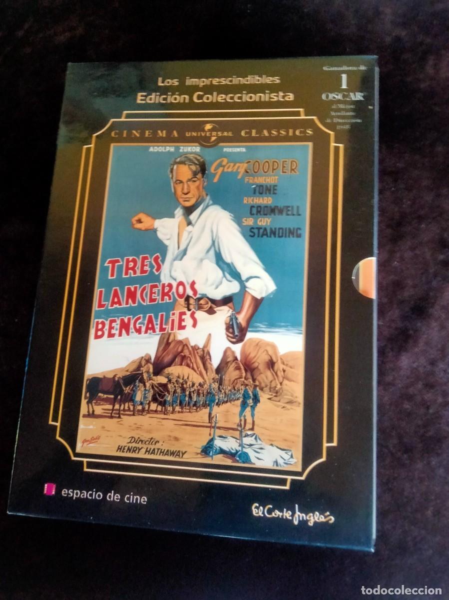 Cine: tres lanceros bengalies - gary cooper - edicion coleccionista con librito - dvd como nuevo
