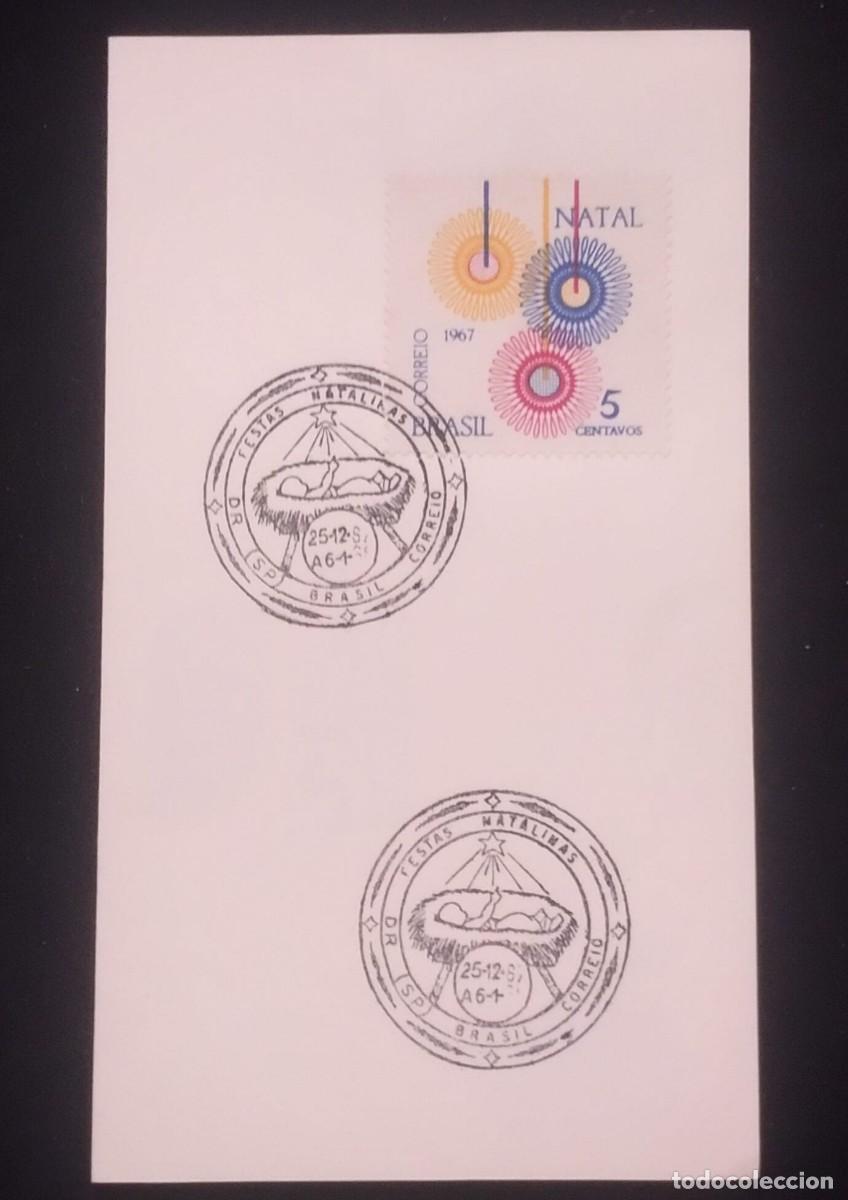 Cine: TS) 1967 BRAZIL, WITH THE CHRISTMAS STAMP,XF.