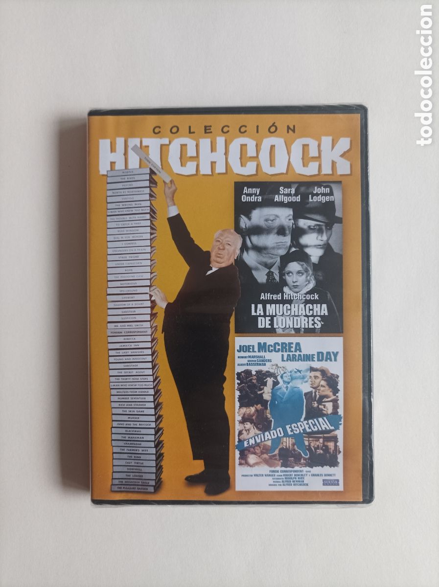 Cine: La muchacha de Londres. Enviado especial. Alfred Hitchcock. DVD. Nuevo. Precintado