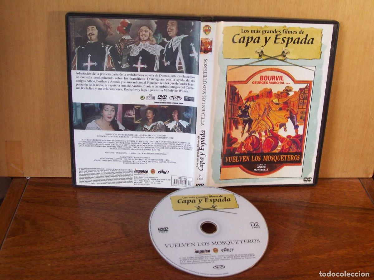 Cine: VUELVEN LOS MOSQUETEROS - GEORGES MARCHAL - BOURVIL - GINO CERVI - JEAN MARTINELLI - DVD