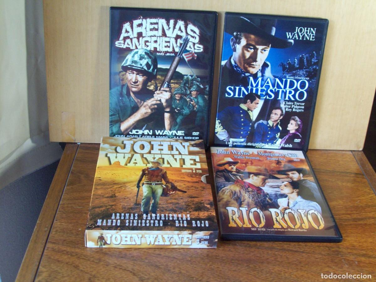 Kino: WAYNE : ARENAS SANGRIENTAS - MANDO SINIESTRO - RIO ROJO - 3 DVDS EN CAJAS FINAS