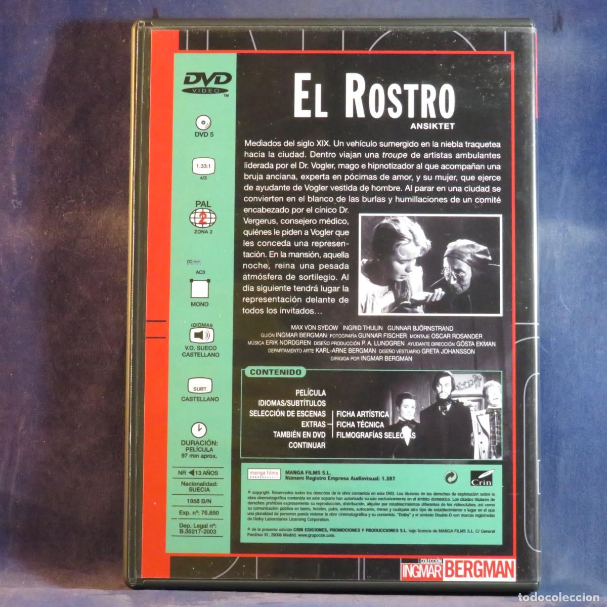 Cine: EL ROSTRO - DVD ---- - Foto 2