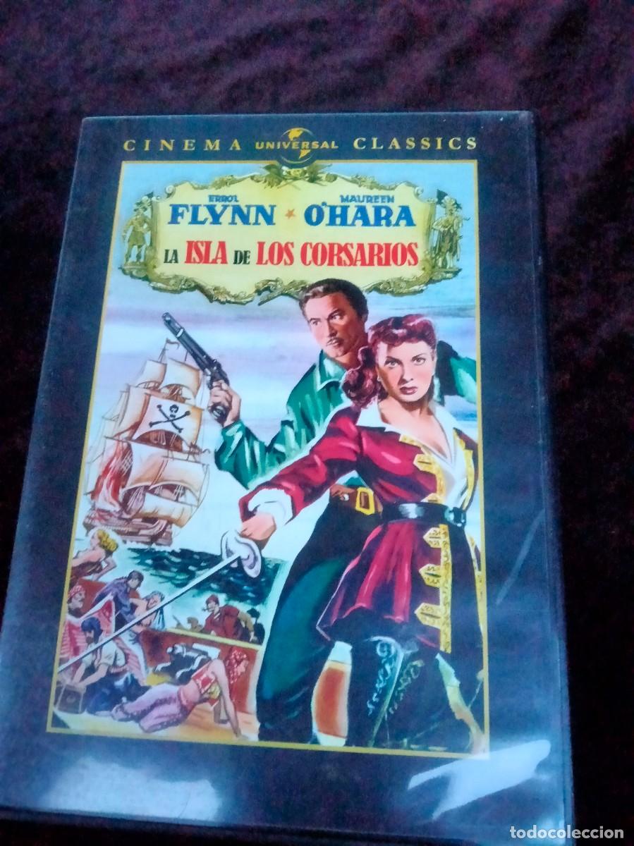 Cine: la isla de los corsarios - errol flynn y maureen o'hara - dvd casi como nuevo