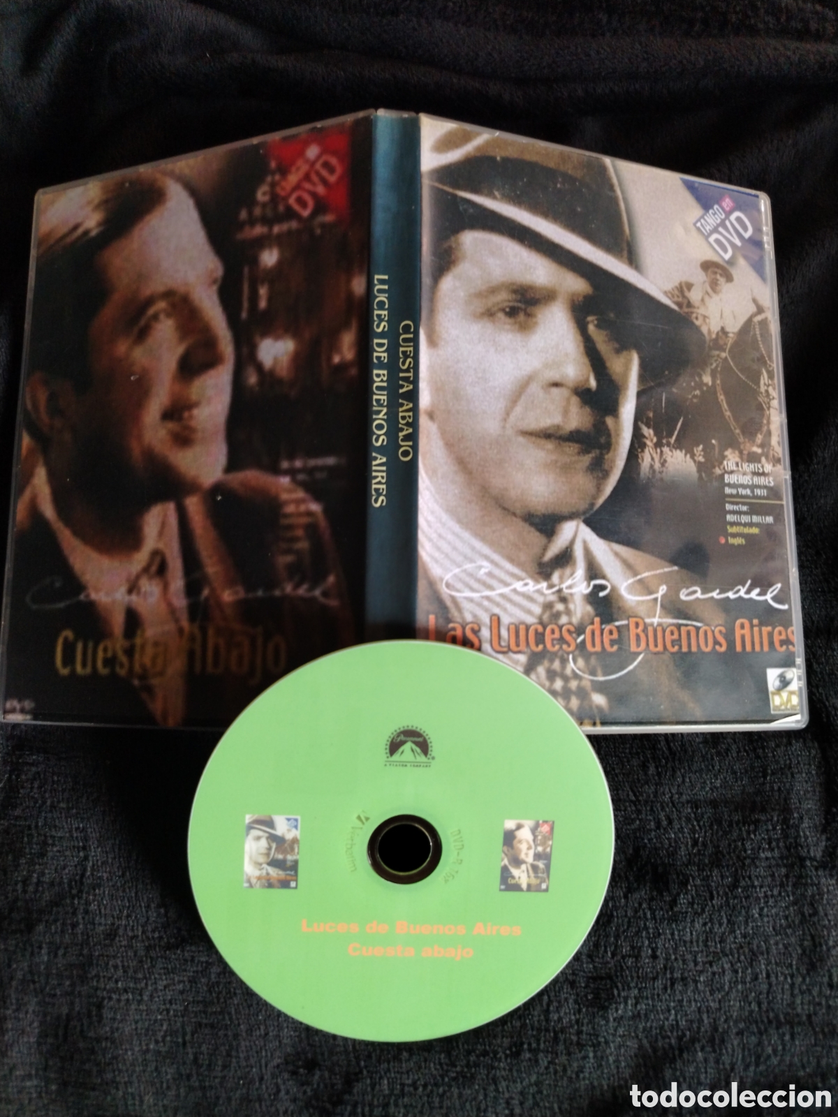 Cine: CARLOS GARDEL- LAS LUCES DE BUENOS AIRES / CUESTA ABAJO * DVD