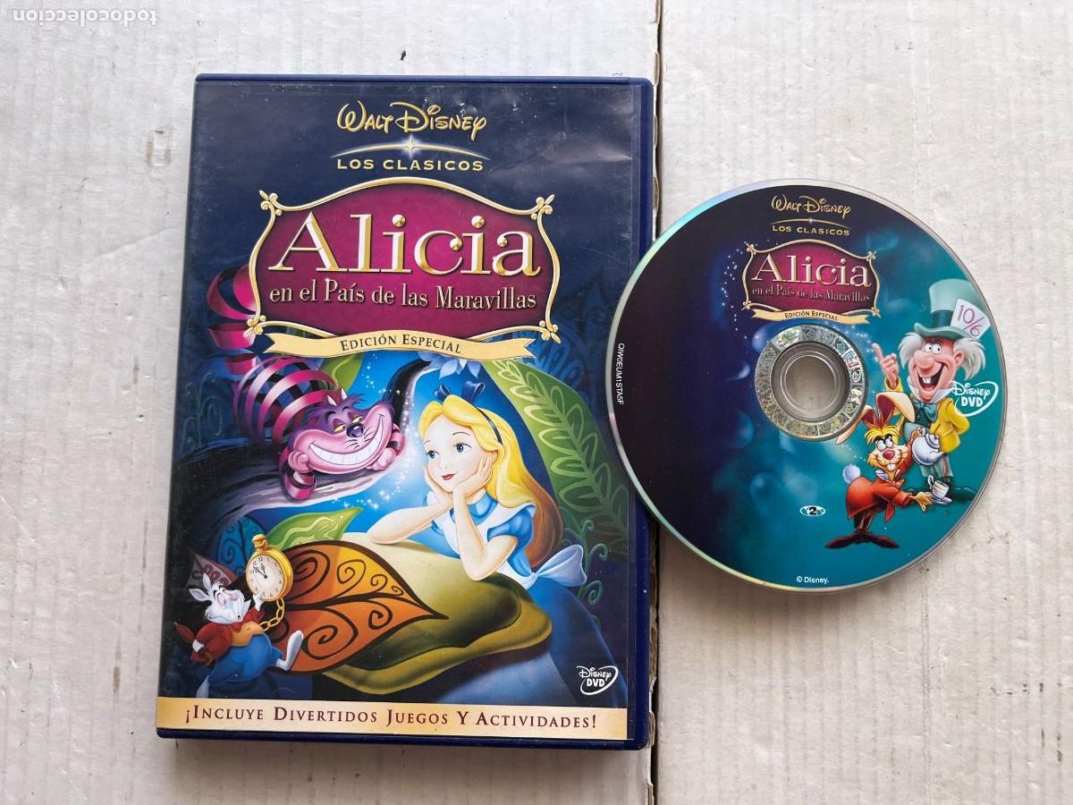 Cine: ALICIA EN EL PAIS DE LAS MARAVILLAS DISNEY PELICULA DVD KREATEN