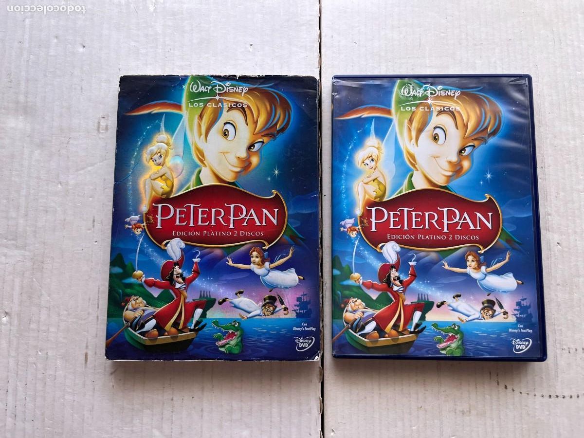 Cine: PETER PAN EDICION PLATINO 2 DISCOS CAJA CARTON EXTERNA PELICULA DVD KREATEN