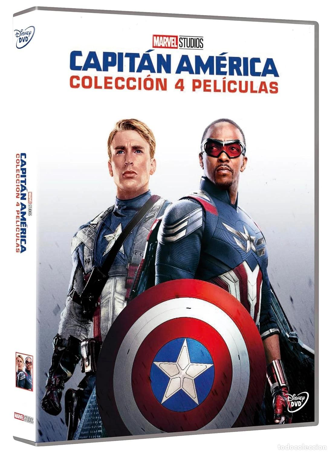 Cinema: Capit&aacute;n Am&eacute;rica: Colecci&oacute;n 4 Pel&iacute;culas (4 discos, Edici&oacute;n con funda) [DVD] (Varios a&ntilde;os) Captain Ame