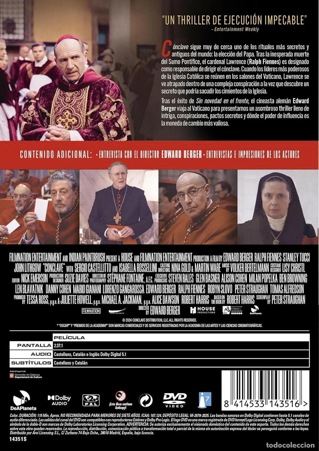 Cine: C&oacute;nclave [DVD] (2024) Conclave - Foto 2
