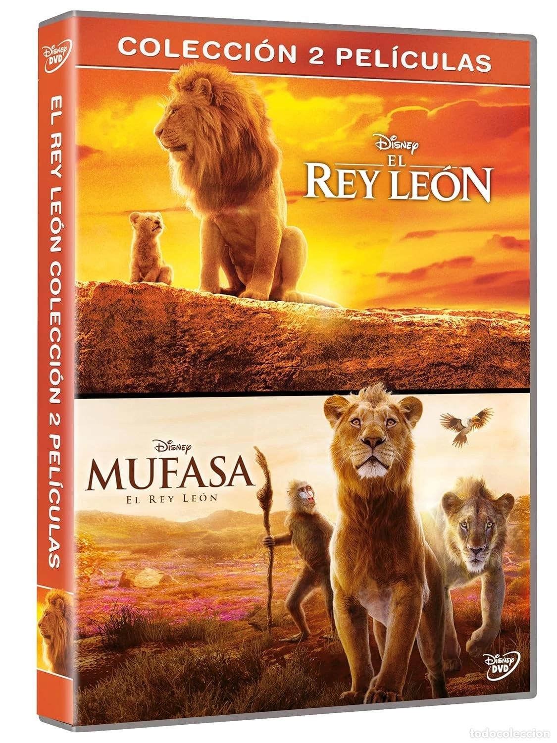 Cin&eacute;ma: El Rey Le&oacute;n + Mufasa: El Rey Le&oacute;n (Colecci&oacute;n 2 pel&iacute;culas, Imagen real) [DVD] (2019,2024) The Lion Ki