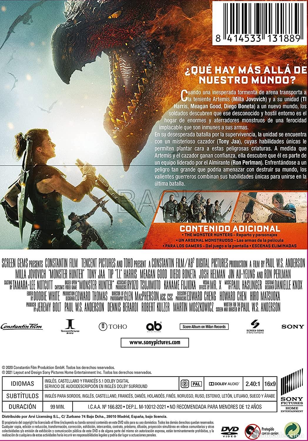 Cine: Monster Hunter [DVD] - Foto 2