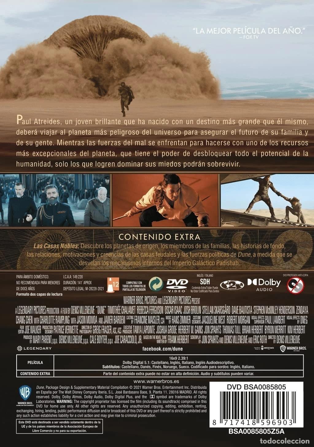 Cine: Dune (2021) [DVD] - Foto 2