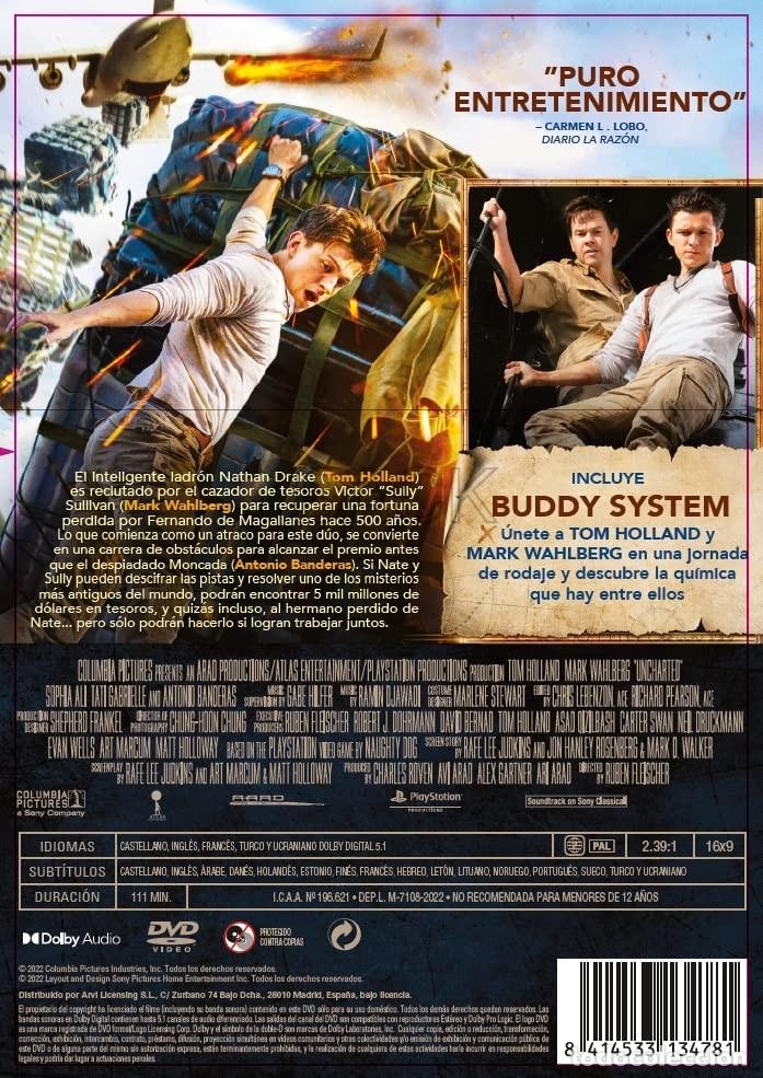 Cine: Uncharted (DVD) [DVD] - Foto 2