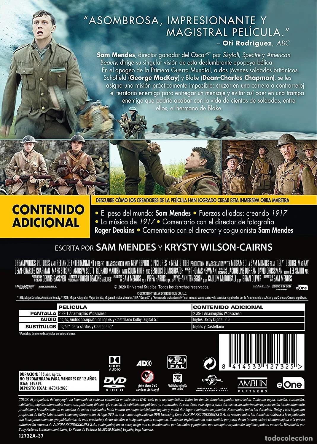 Cine: 1917 (Dvd) [DVD] - Foto 2
